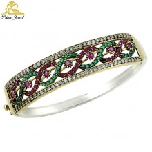 Gümüş Otantik Taşlı Biezik /Bileklik